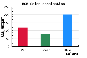 rgb background color #764FC9 mixer