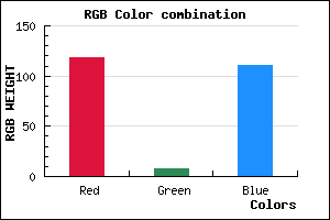 rgb background color #76086F mixer