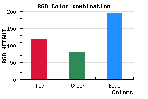 rgb background color #7650C2 mixer
