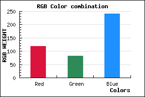 rgb background color #7652F0 mixer
