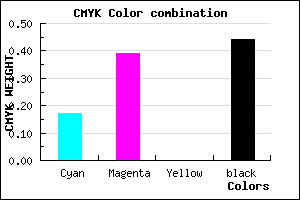 #76568E color CMYK mixer