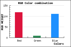 rgb background color #76096F mixer