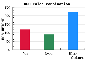 rgb background color #765ADC mixer