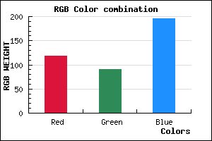 rgb background color #765BC3 mixer
