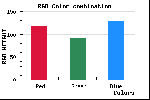 rgb background color #765C80 mixer