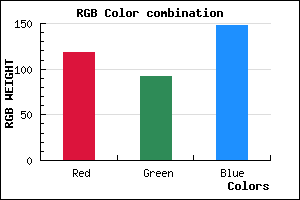 rgb background color #765C94 mixer