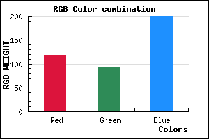 rgb background color #765CC8 mixer
