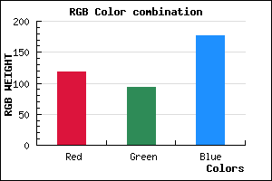 rgb background color #765EB0 mixer