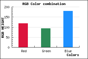 rgb background color #765EB3 mixer