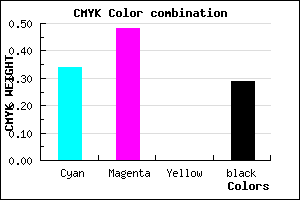 #765EB4 color CMYK mixer