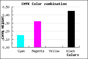 #765F8B color CMYK mixer