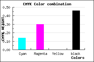 #76608A color CMYK mixer