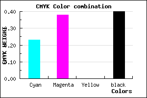 #76609A color CMYK mixer