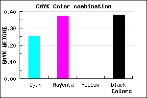#76639D color CMYK mixer