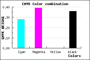#7663A3 color CMYK mixer