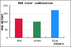 rgb background color #7663AB mixer