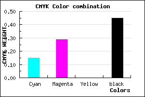 #77648C color CMYK mixer