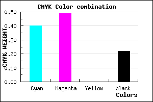 #7764C6 color CMYK mixer