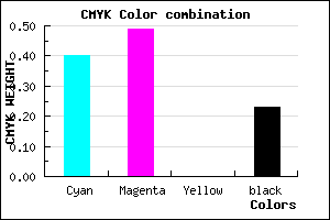 #7765C5 color CMYK mixer