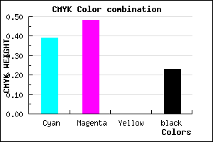 #7766C4 color CMYK mixer