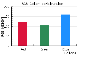 rgb background color #77679F mixer
