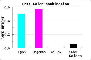 #7767EF color CMYK mixer