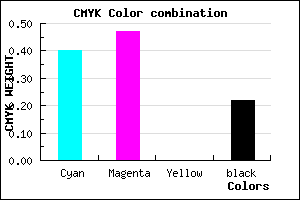 #7769C7 color CMYK mixer