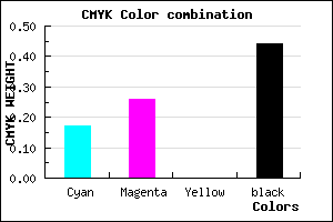 #776A90 color CMYK mixer