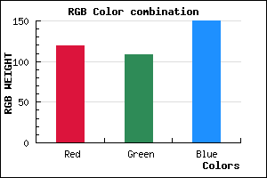 rgb background color #776C96 mixer