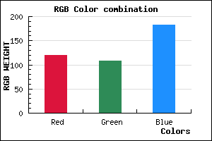 rgb background color #776CB6 mixer