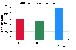 rgb background color #776CB8 mixer