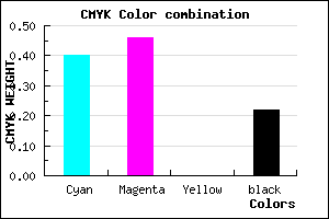 #776CC7 color CMYK mixer