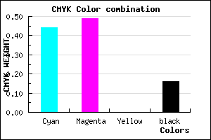 #776CD5 color CMYK mixer