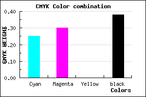 #776F9F color CMYK mixer