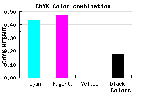 #7770D2 color CMYK mixer