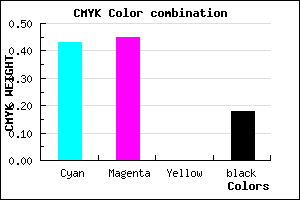 #7772D0 color CMYK mixer