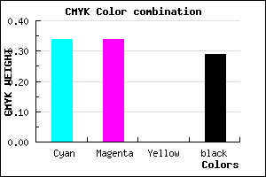 #7777B5 color CMYK mixer