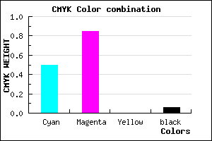 #7723F0 color CMYK mixer