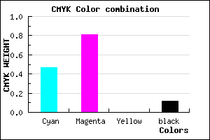 #772AE1 color CMYK mixer