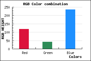 rgb background color #772AEB mixer