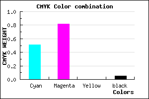#772BF3 color CMYK mixer