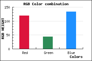 rgb background color #772C86 mixer