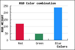 rgb background color #772DEE mixer