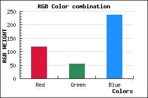 rgb background color #7736ED mixer