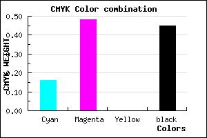 #77498D color CMYK mixer