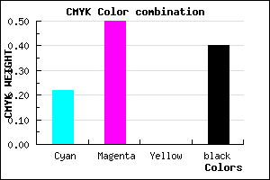 #774C98 color CMYK mixer