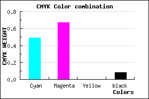 #774DEB color CMYK mixer