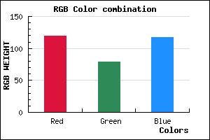rgb background color #774F75 mixer