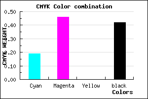 #774F93 color CMYK mixer