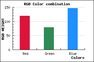 rgb background color #774F93 mixer